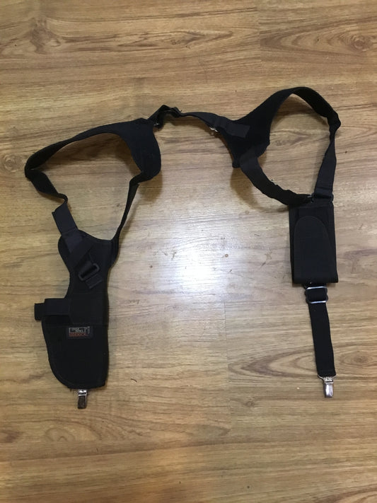 Vintage Uncle Mike's Black Kodra Nylon Sidekick Vertical Shoulder Holster