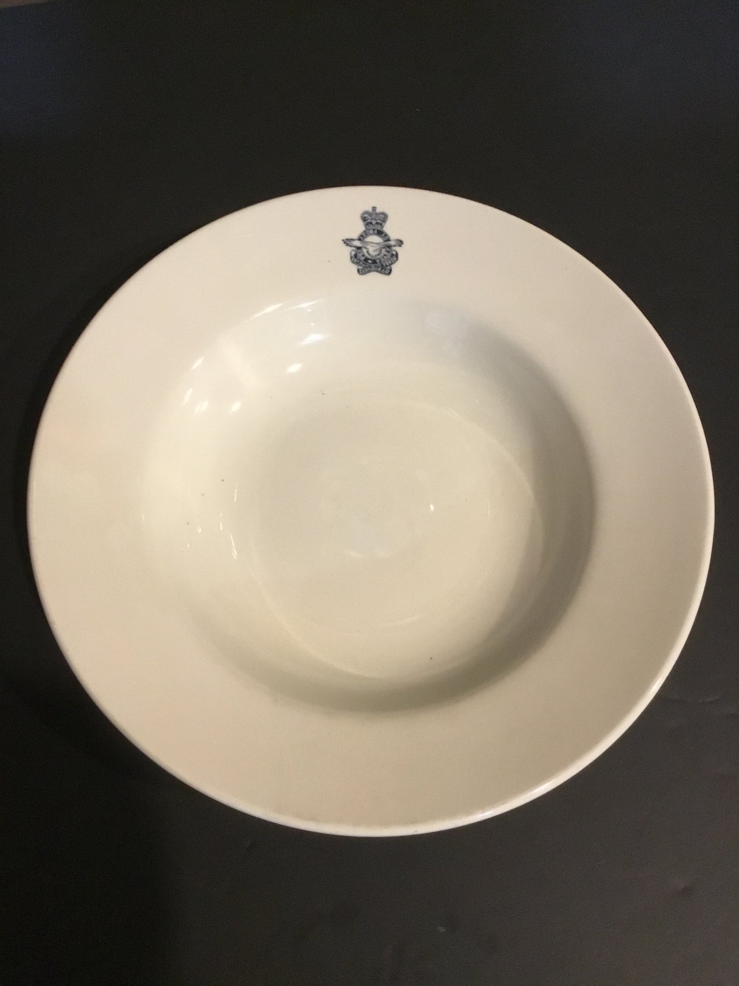 RCAF Large Soup Bowl  , Queen’s Crown Duraline  England