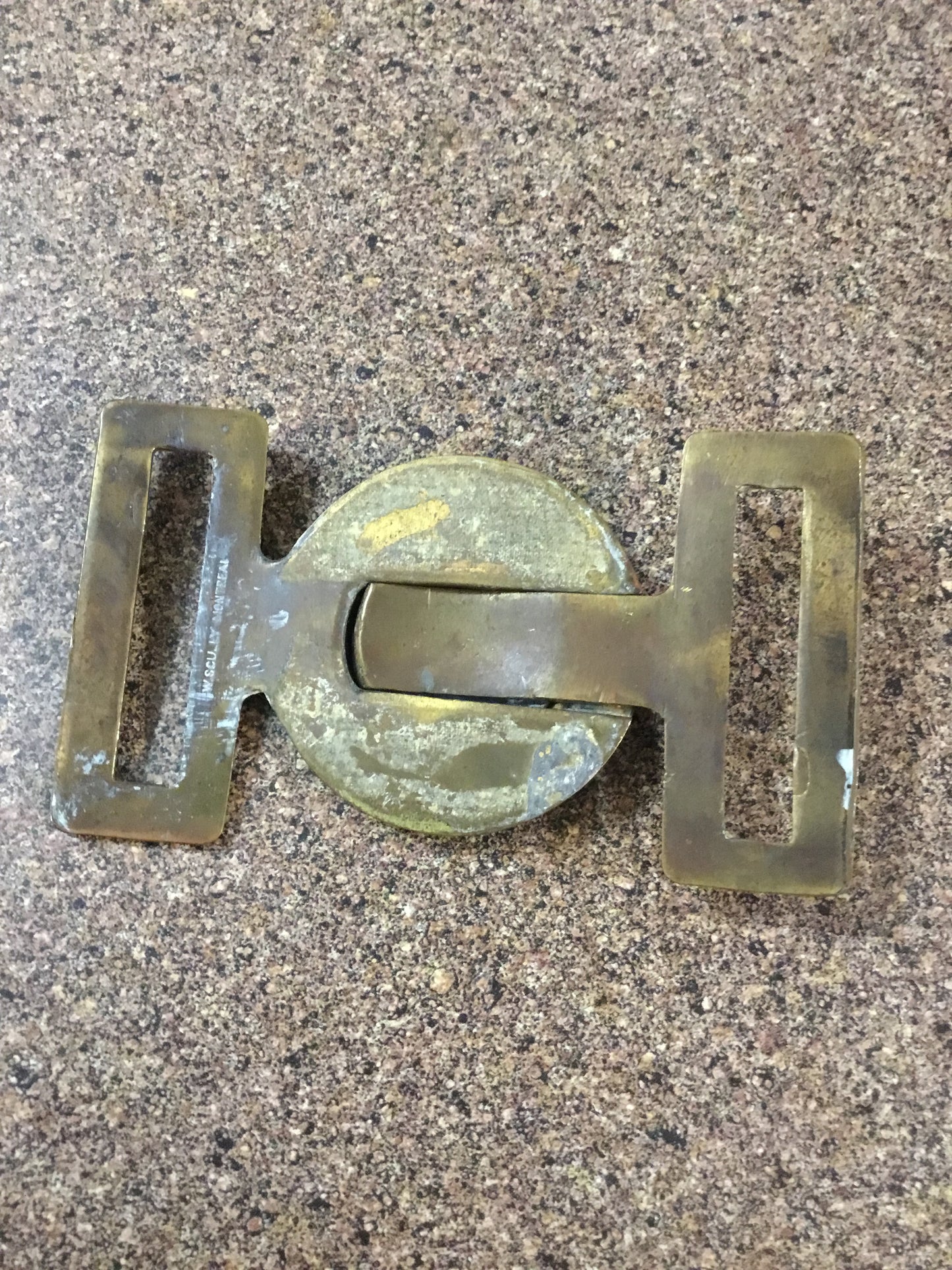 Two Piece Canadian Military Buckle Queens Crown