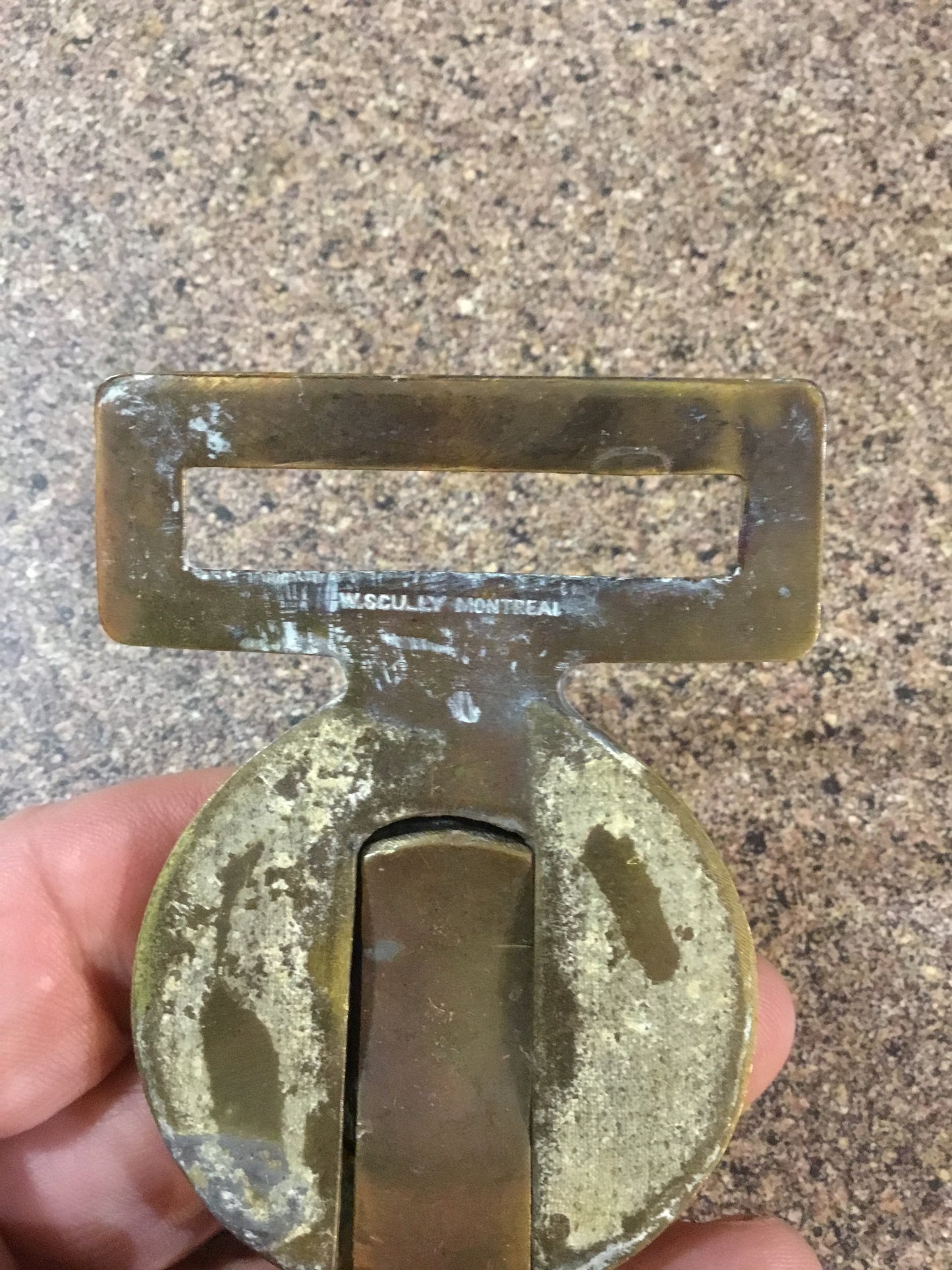 Two Piece Canadian Military Buckle Queens Crown