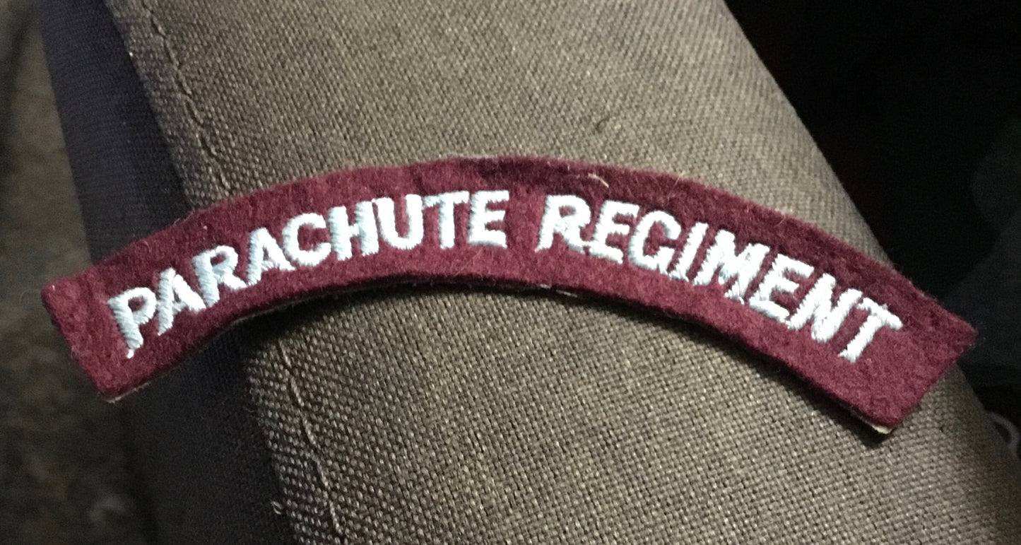 British Army shoulder title for the Parachute Regiment