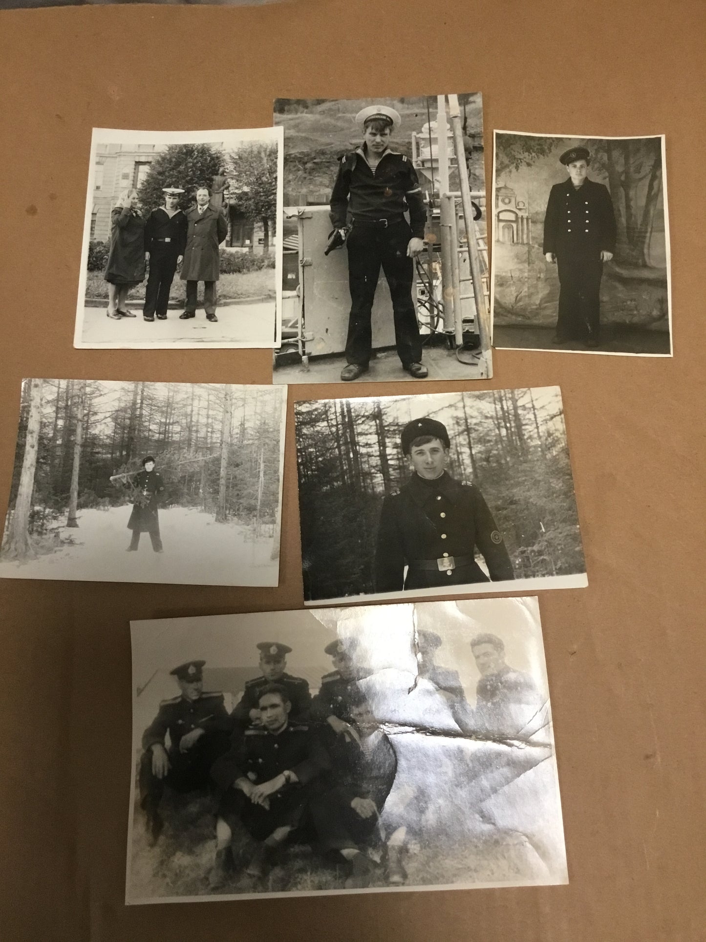 Lot of 6 Post War Russian Soldier Photos