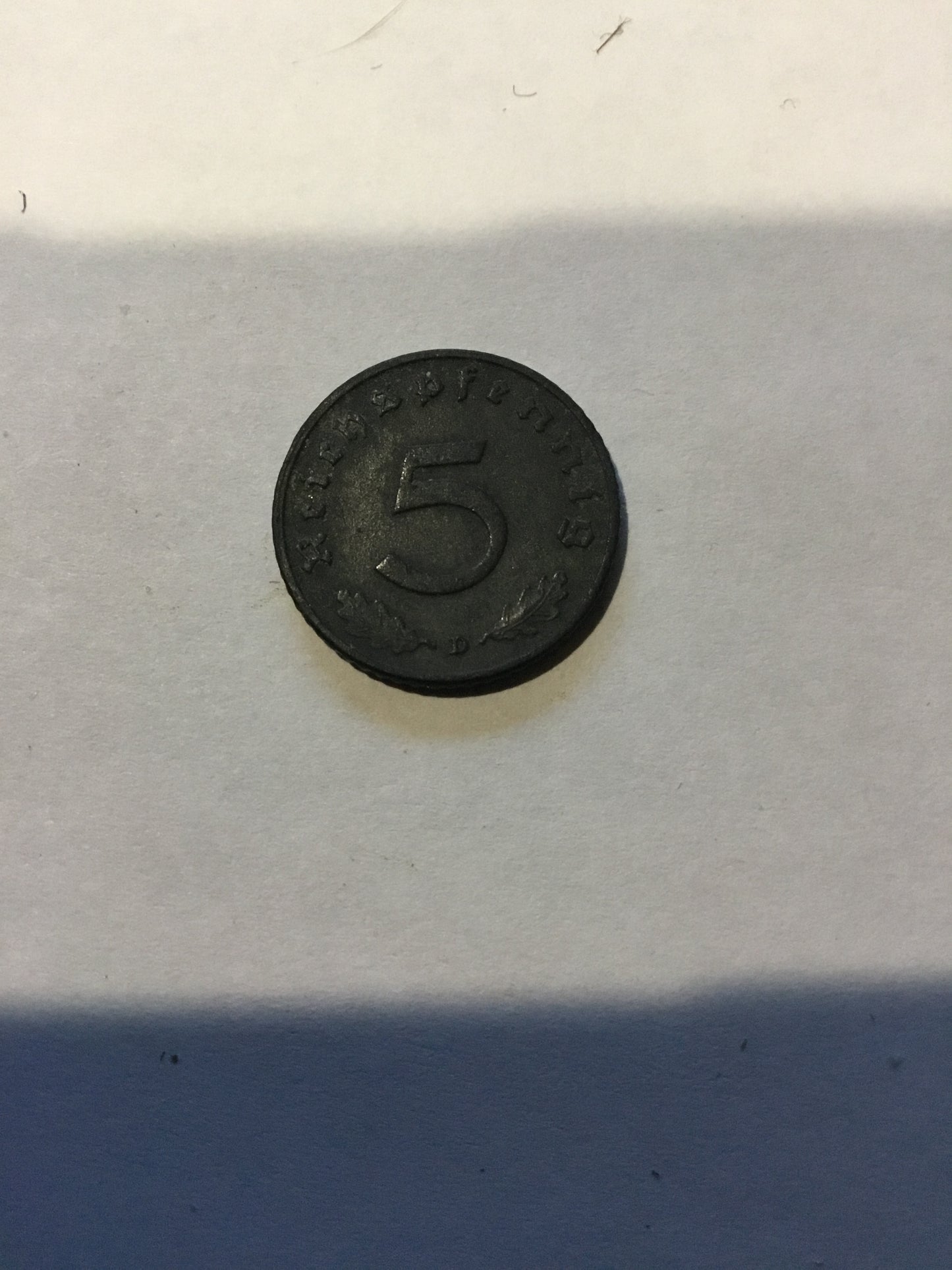 WW11 German 5 pfennig coin 1941