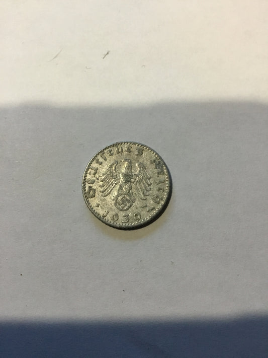 Germany 50 Reichpfennig Aluminium 1939