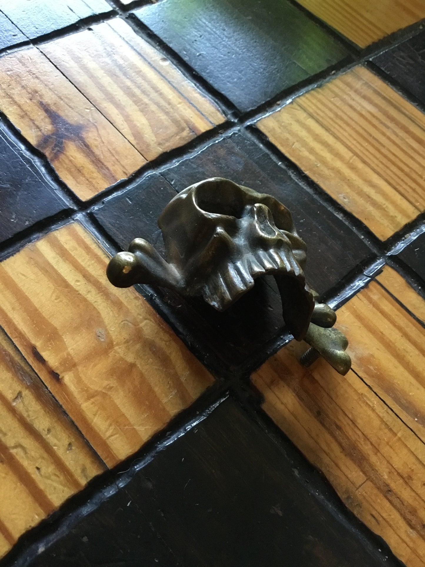 Large Brass Skull Badge ,possible British  Lancers