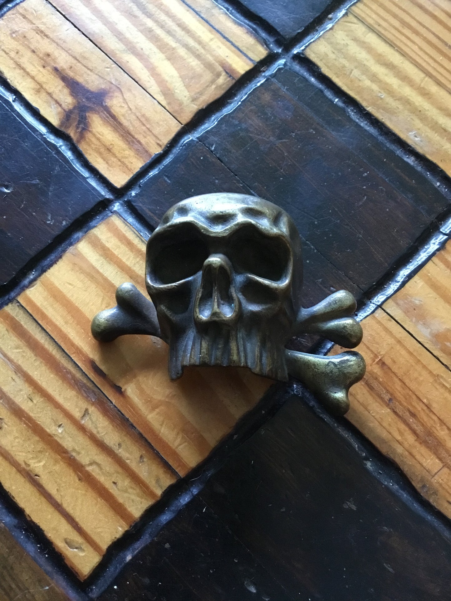 Large Brass Skull Badge ,possible British  Lancers