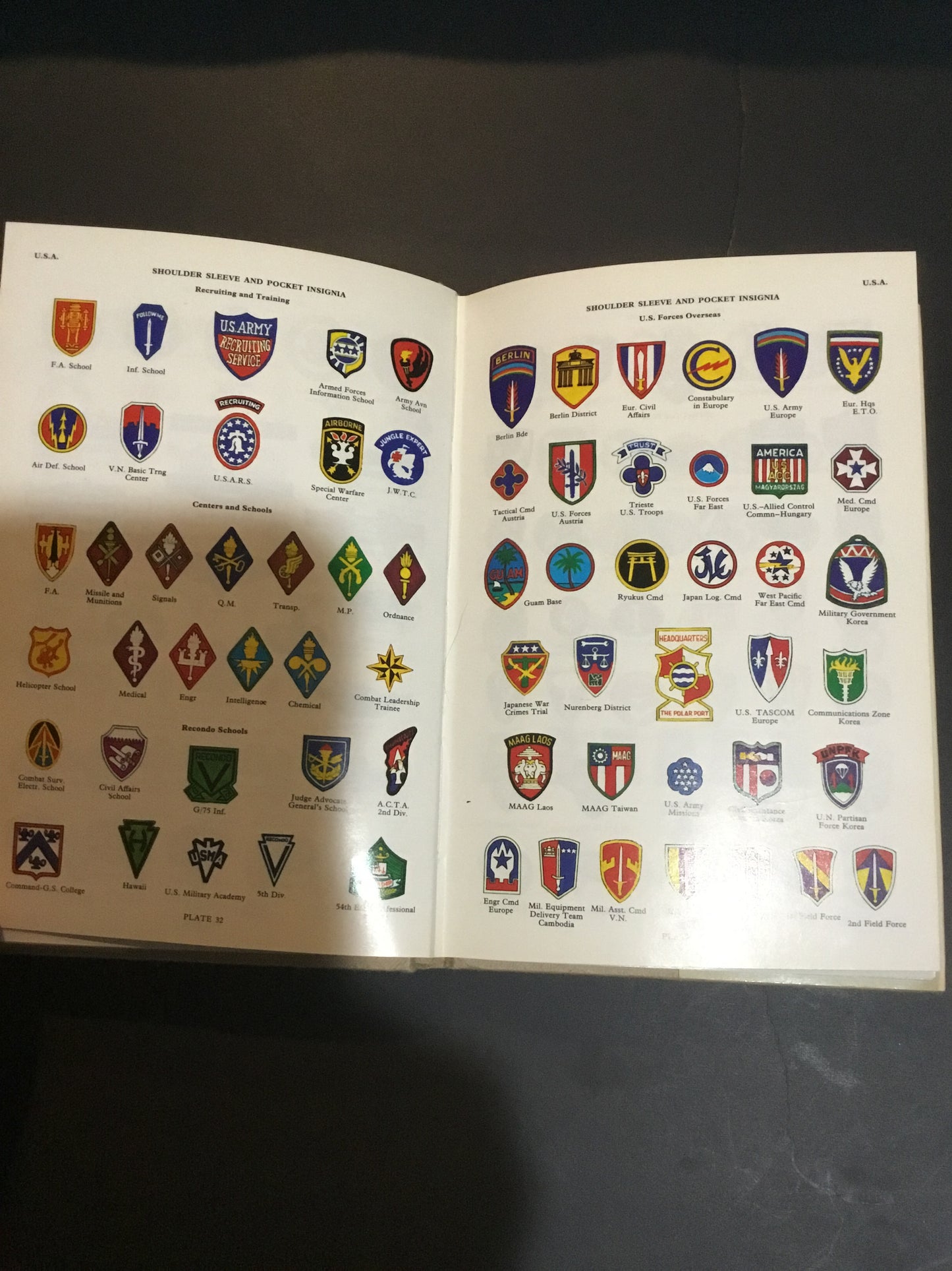Army Badges and Insignia Since 1945: U.S.A., Great Britain, Poland, Belgium, Italy, U.S.S.R., German Federal and Democratic Republics Hardcover – July 1 1975