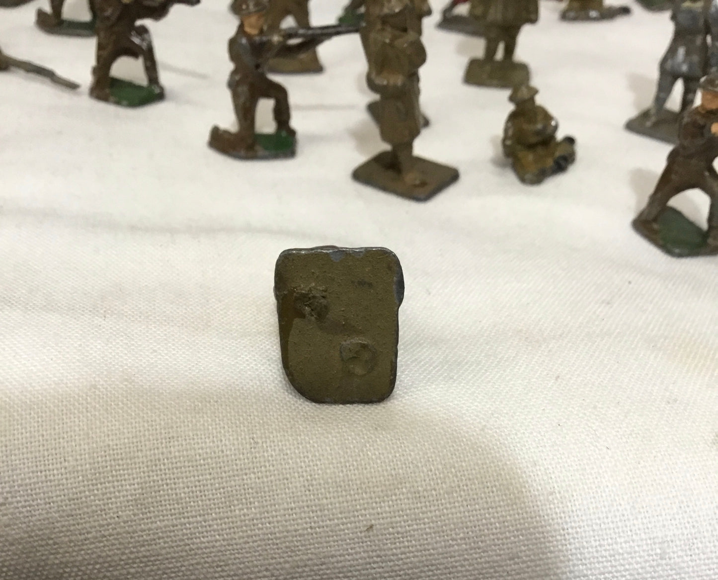 Lot of 37 Miniature Metal Soldiers , War Time