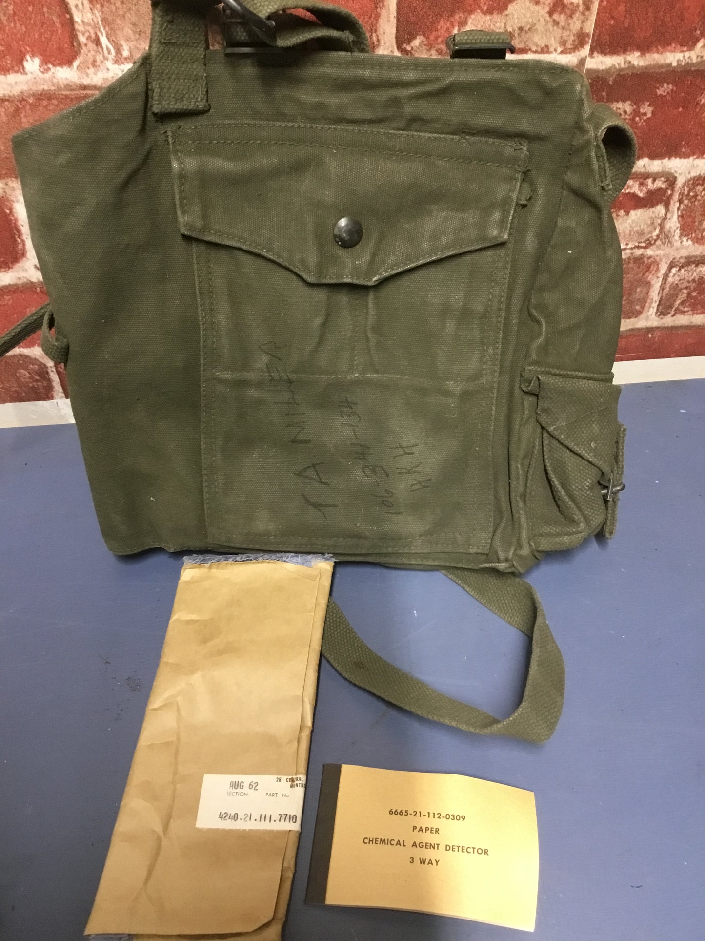 P51 Type 2 Gas Mask Bag Green Canadian