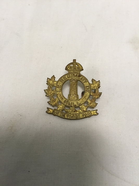 WW2, Le Regiment de Hull Cap Badge