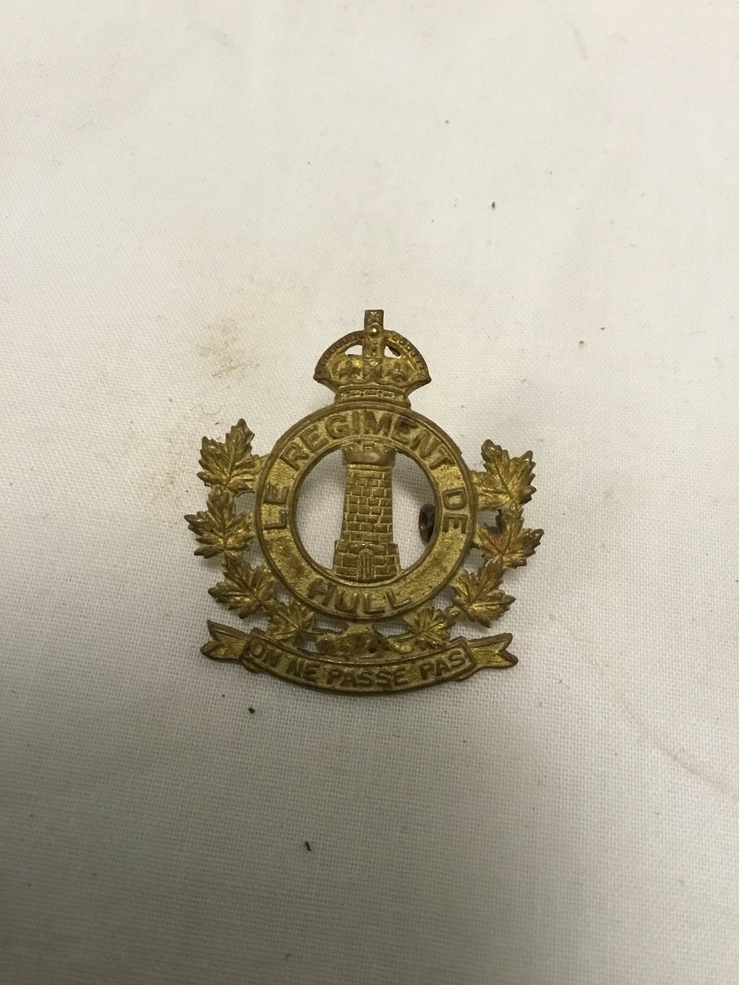 WW2, Le Regiment de Hull Cap Badge