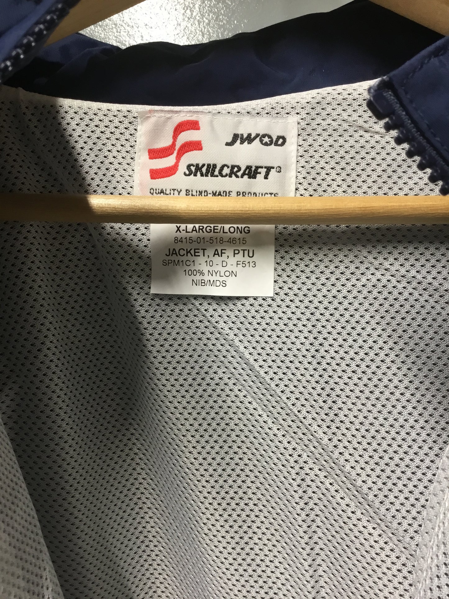 U.S. Airforce Physical Training  Wind Breaker XL Tall