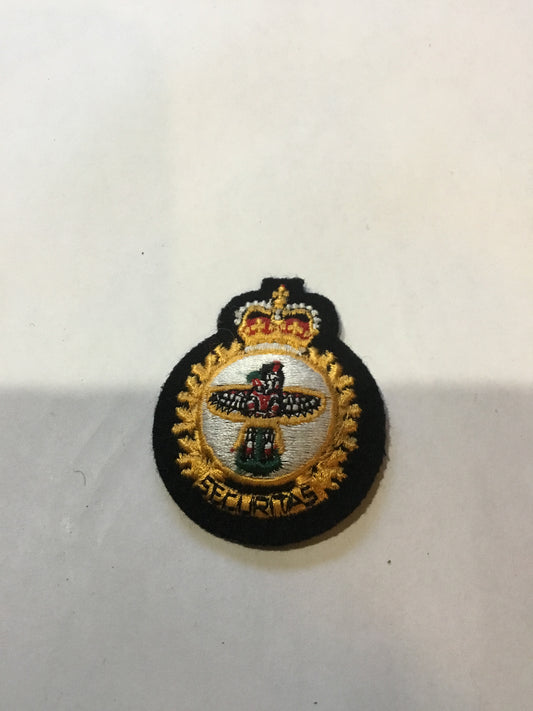 Canadian Military Police MP Beret Badge , Queens crown