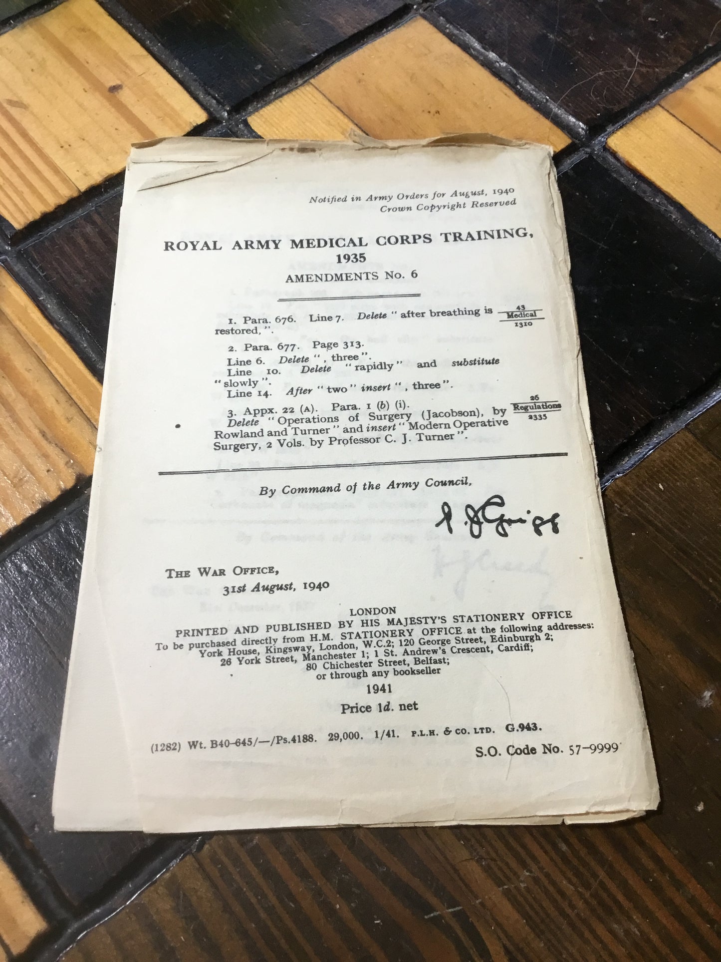 Royal Army Medical Corps Training 1935