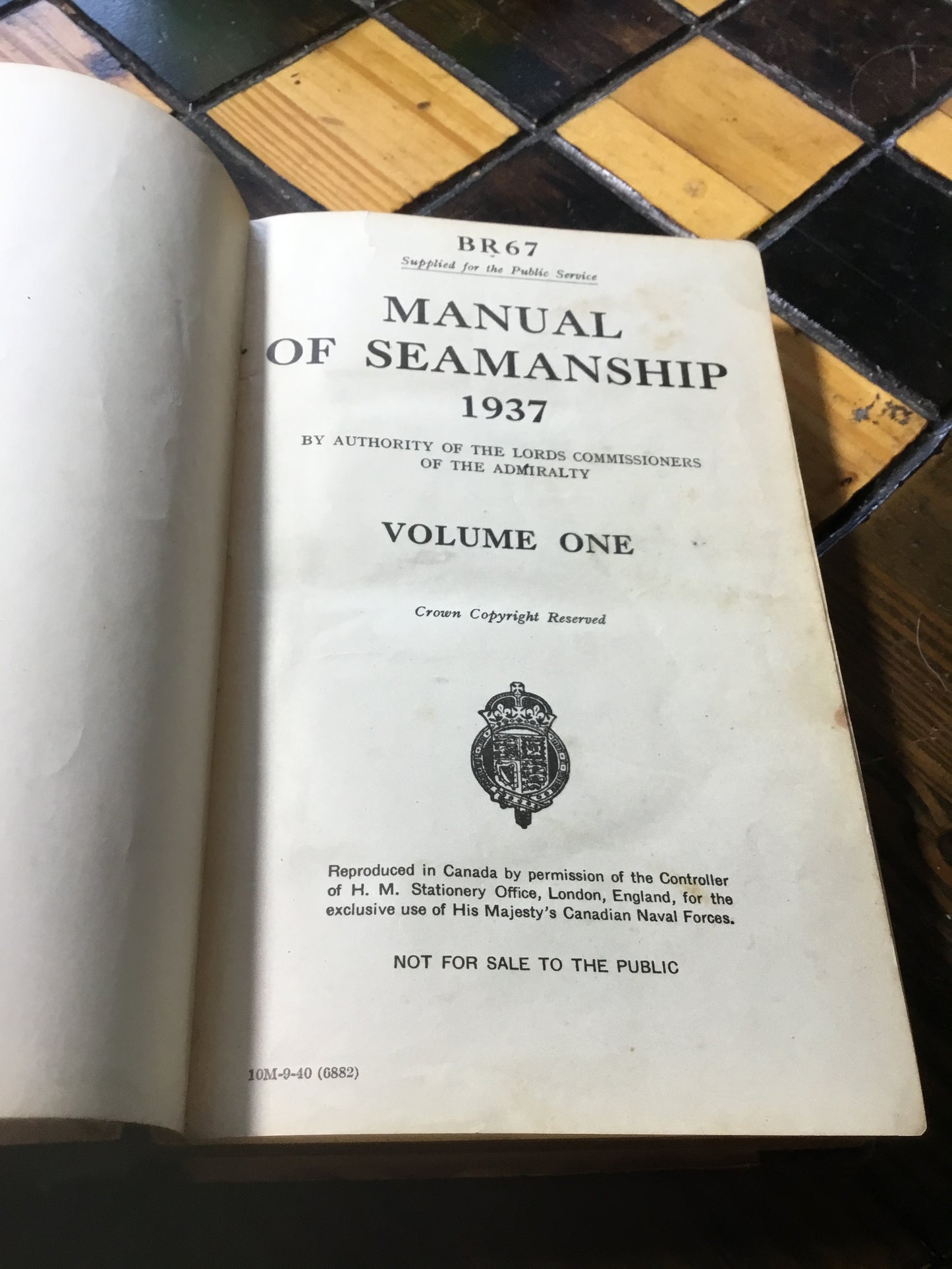 Manual of a Steamship 1937 Volume 1