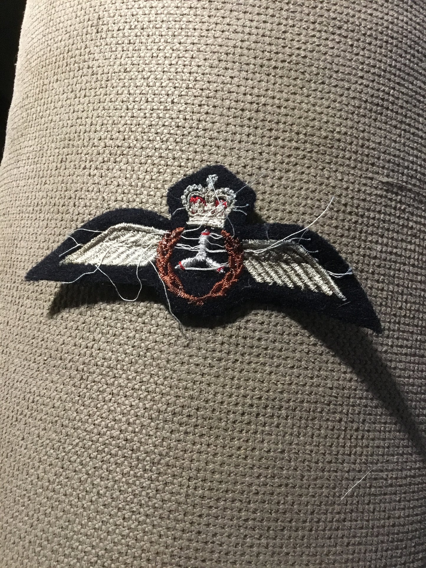 Early Post War Royal Canadian Air Force RCAF Flight Engineer Wings Patch