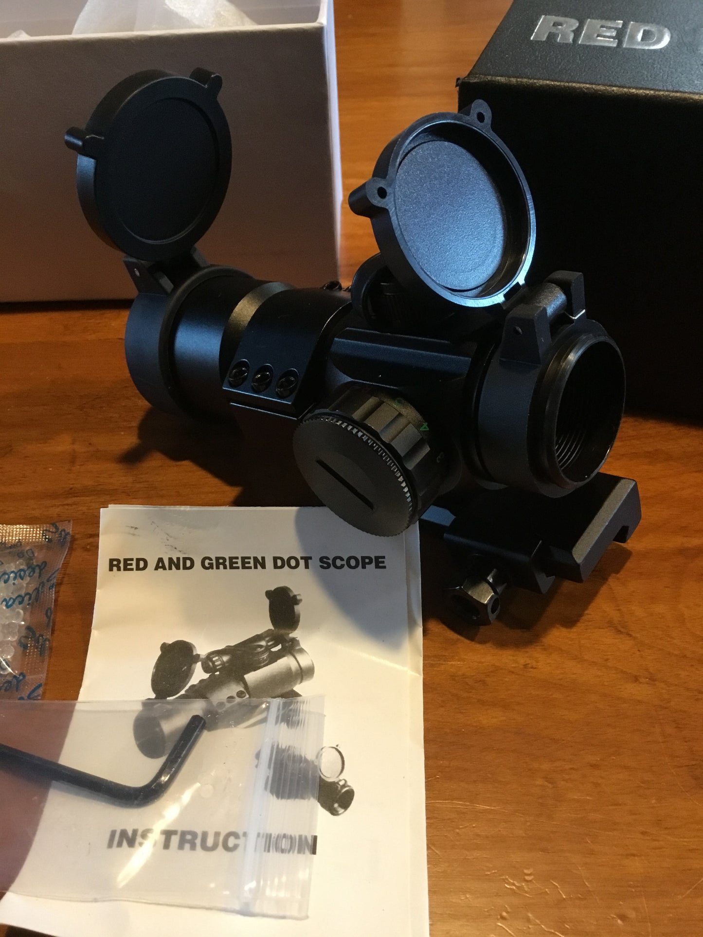 New Red- Green Dot  Scope lithium Battery