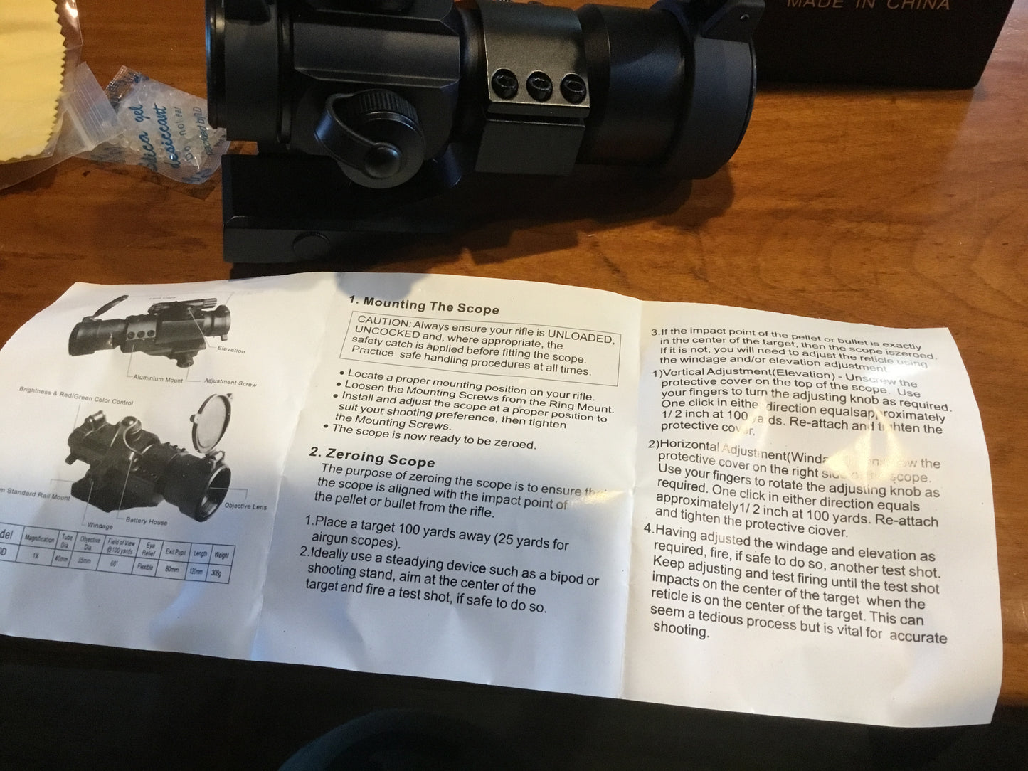 New Red- Green Dot  Scope lithium Battery