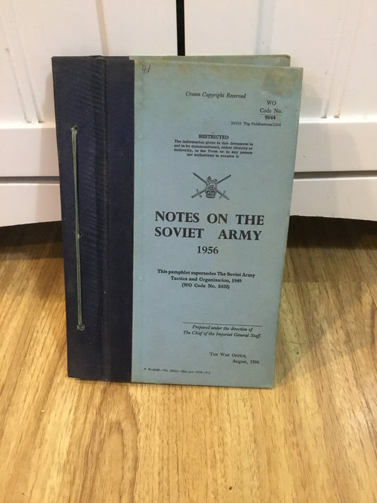 Notes on the Soviet Army 1956