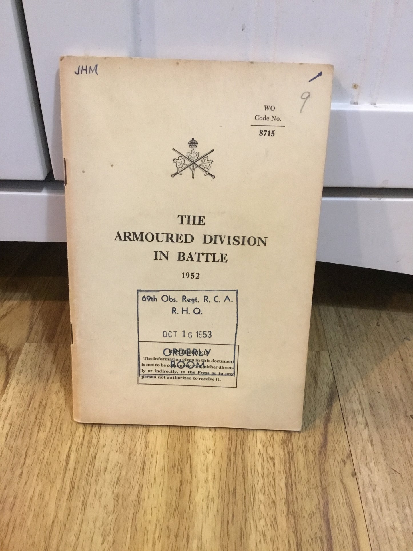 The Armoured Division in Battle 1952