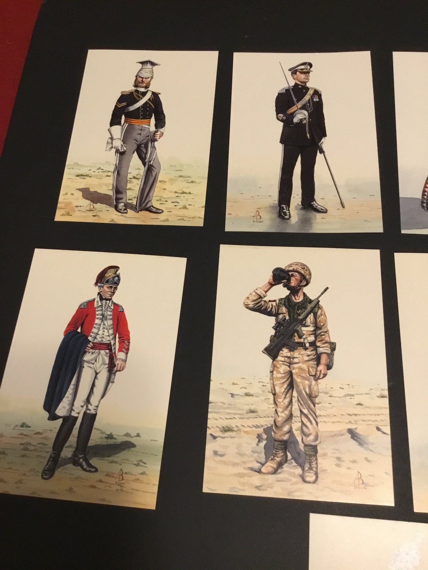 Lot of 12  British  Soldier Post  Cards by Alix Baker
