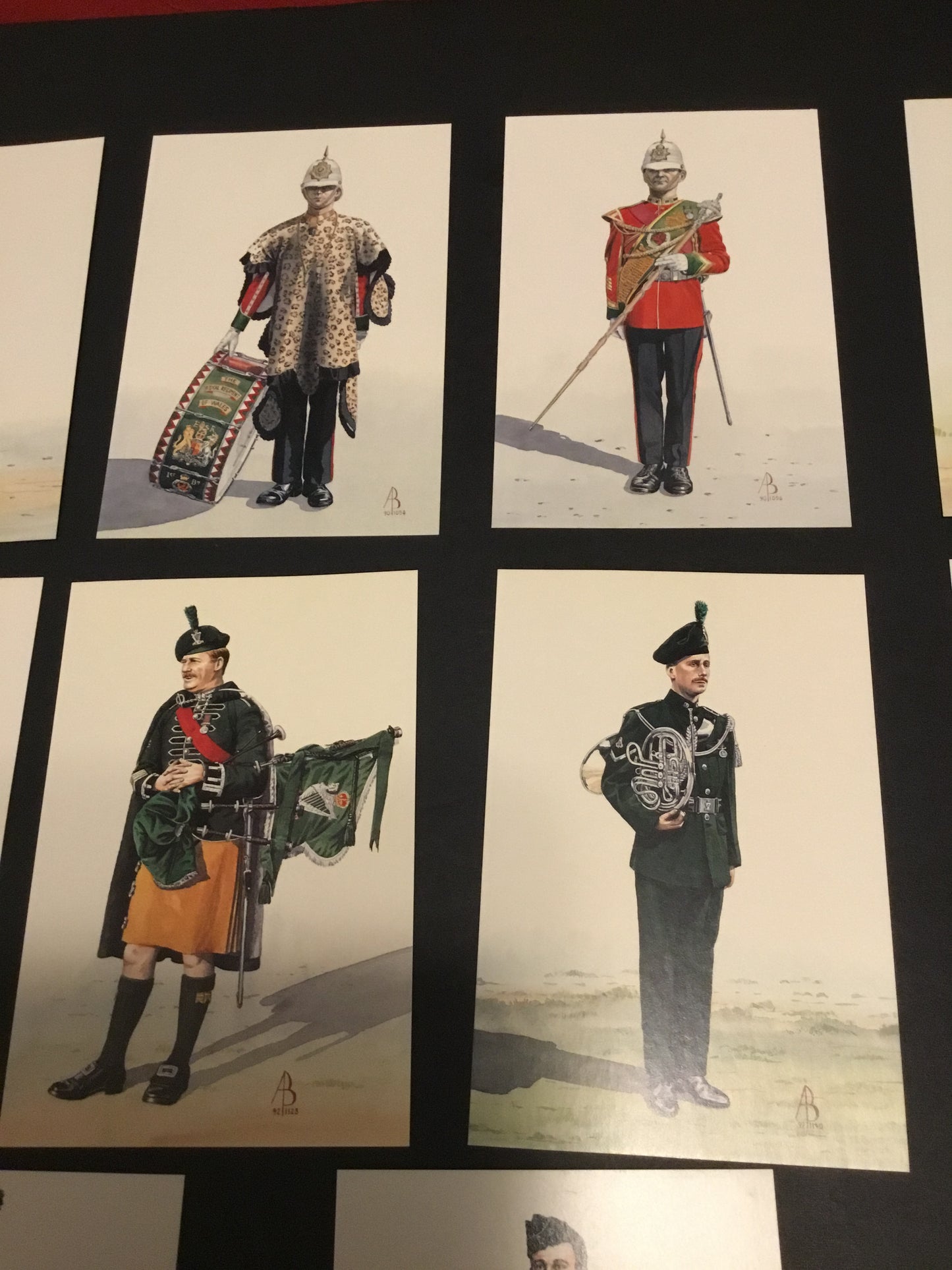 Lot of 12  British  Soldier Post  Cards by Alix Baker