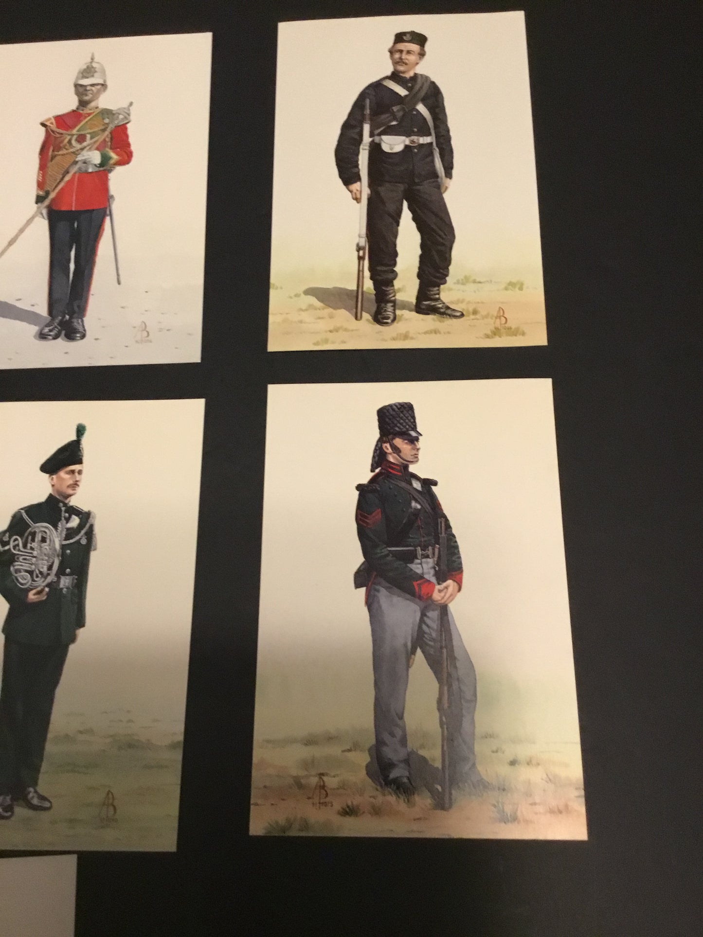 Lot of 12  British  Soldier Post  Cards by Alix Baker