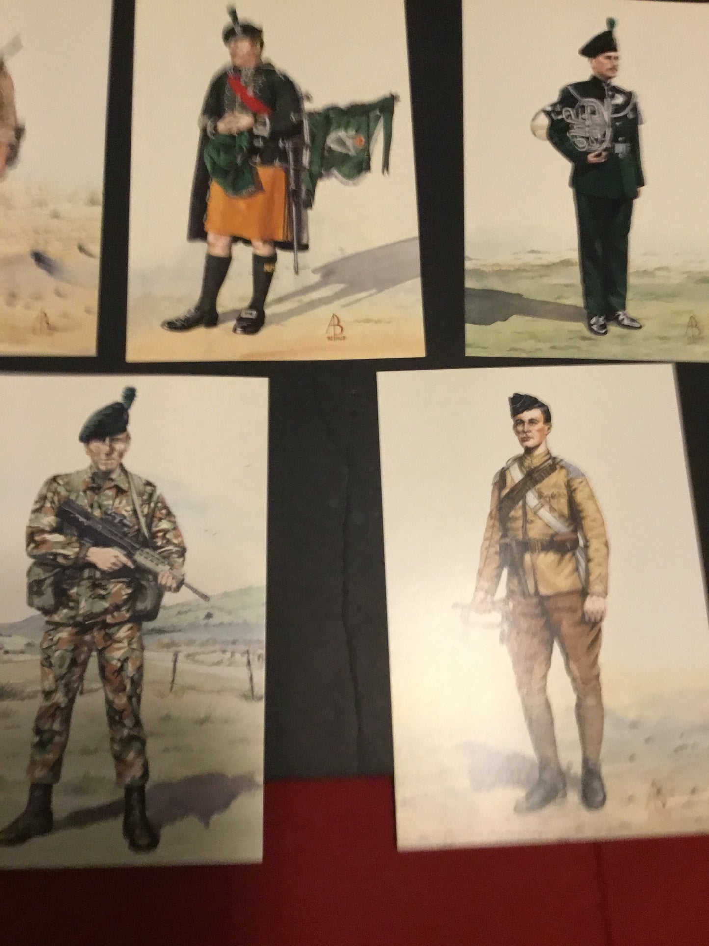 Lot of 12  British  Soldier Post  Cards by Alix Baker