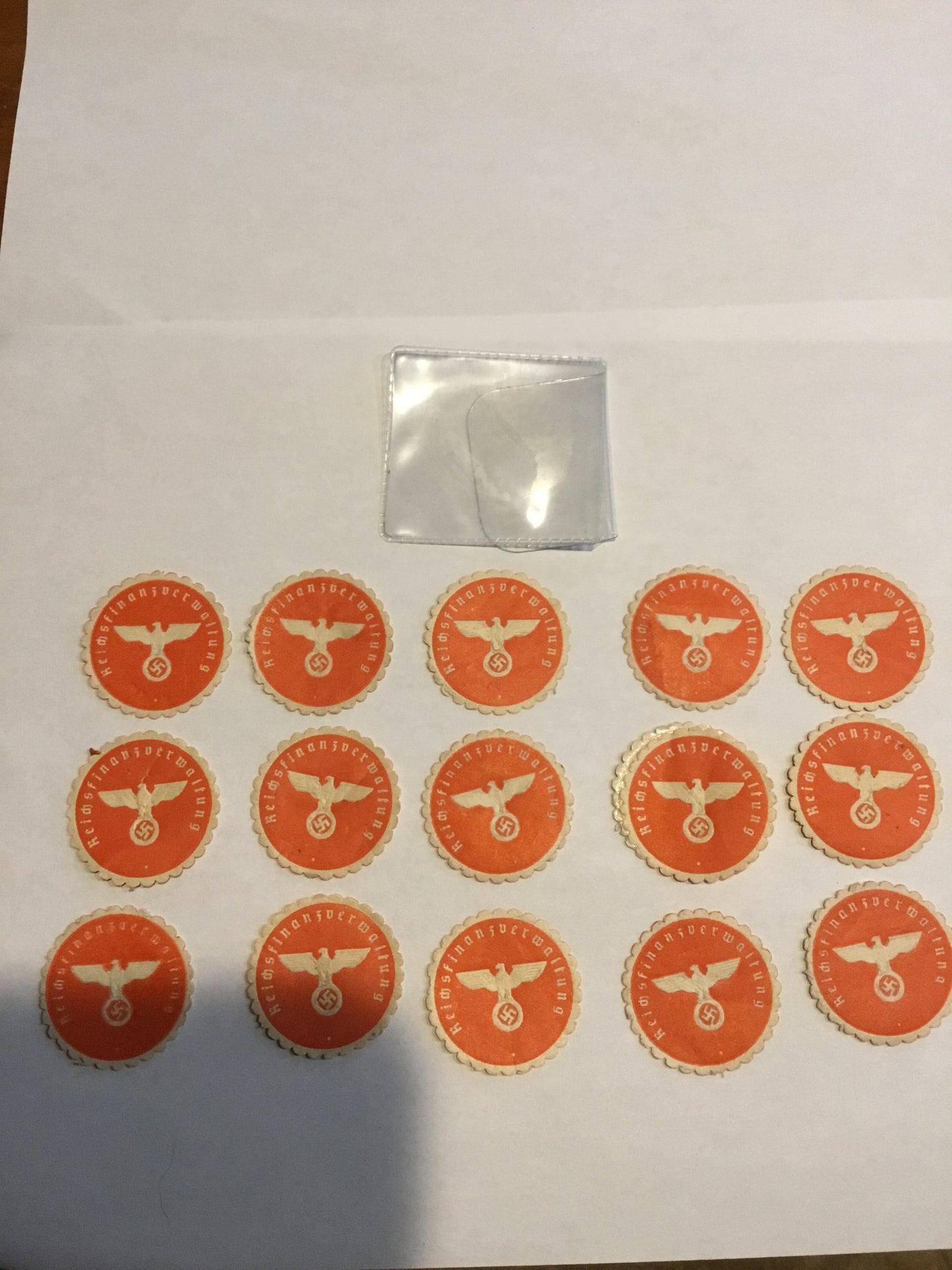 Lot of 15 WW11 German field post letter Third Reich Eagle stamp Seals