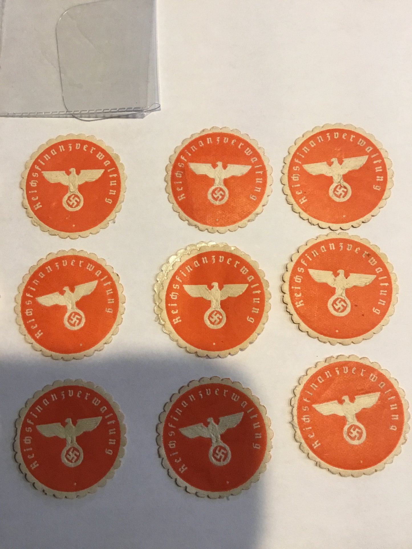 Lot of 15 WW11 German field post letter Third Reich Eagle stamp Seals