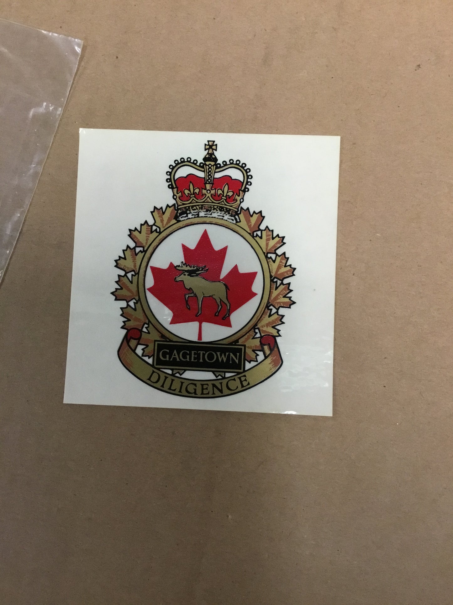 Vintage Gagetown Decal/Sticker Queens Crown