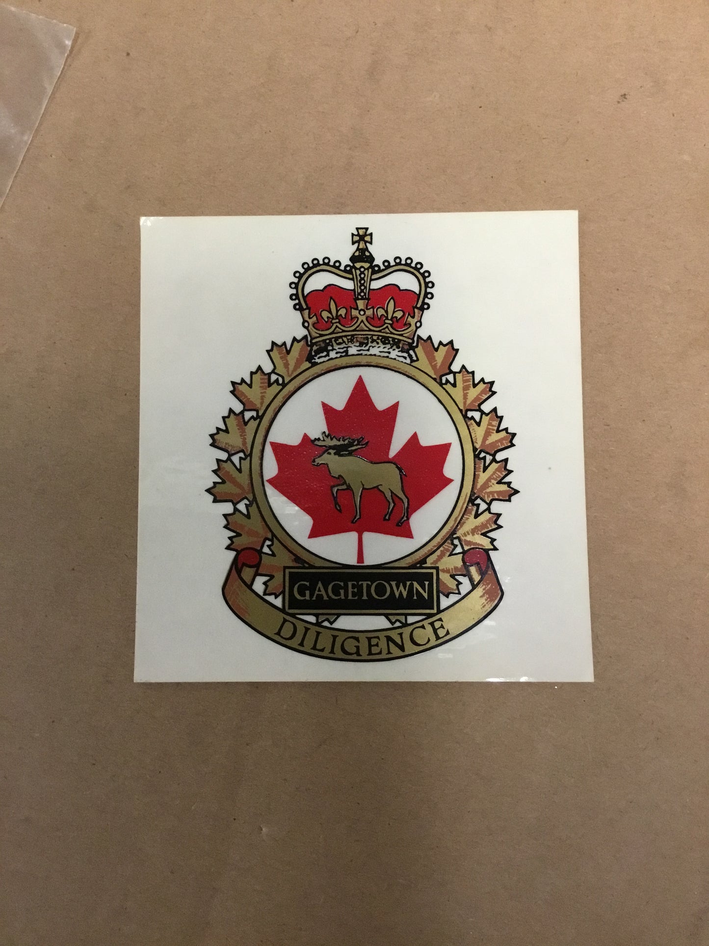 Vintage Gagetown Decal/Sticker Queens Crown