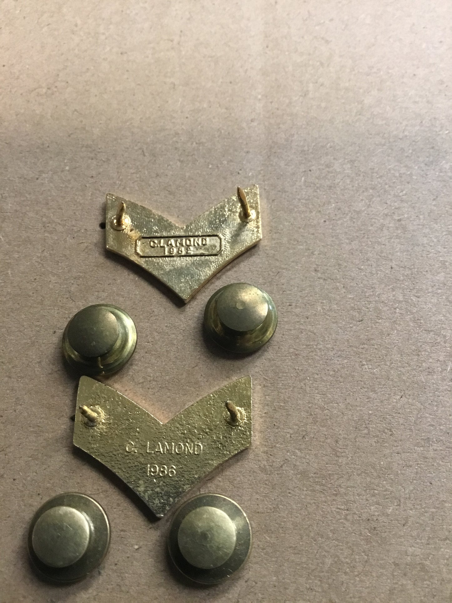 Pair Canadian Forces Corporal  Collar Badge /Pins