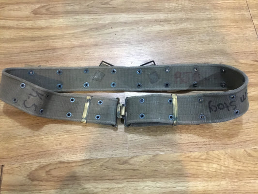 Vintage Military Web Belt Brass Fittings