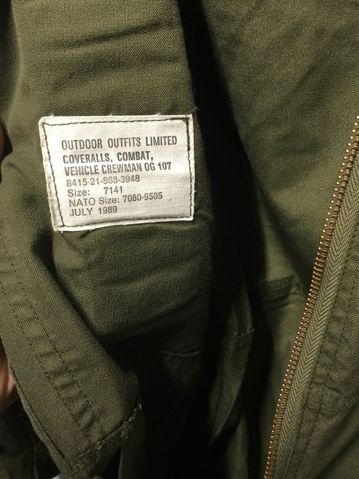 Vintage Canadian Forces Vehicle Crew Coveralls Medium Regular