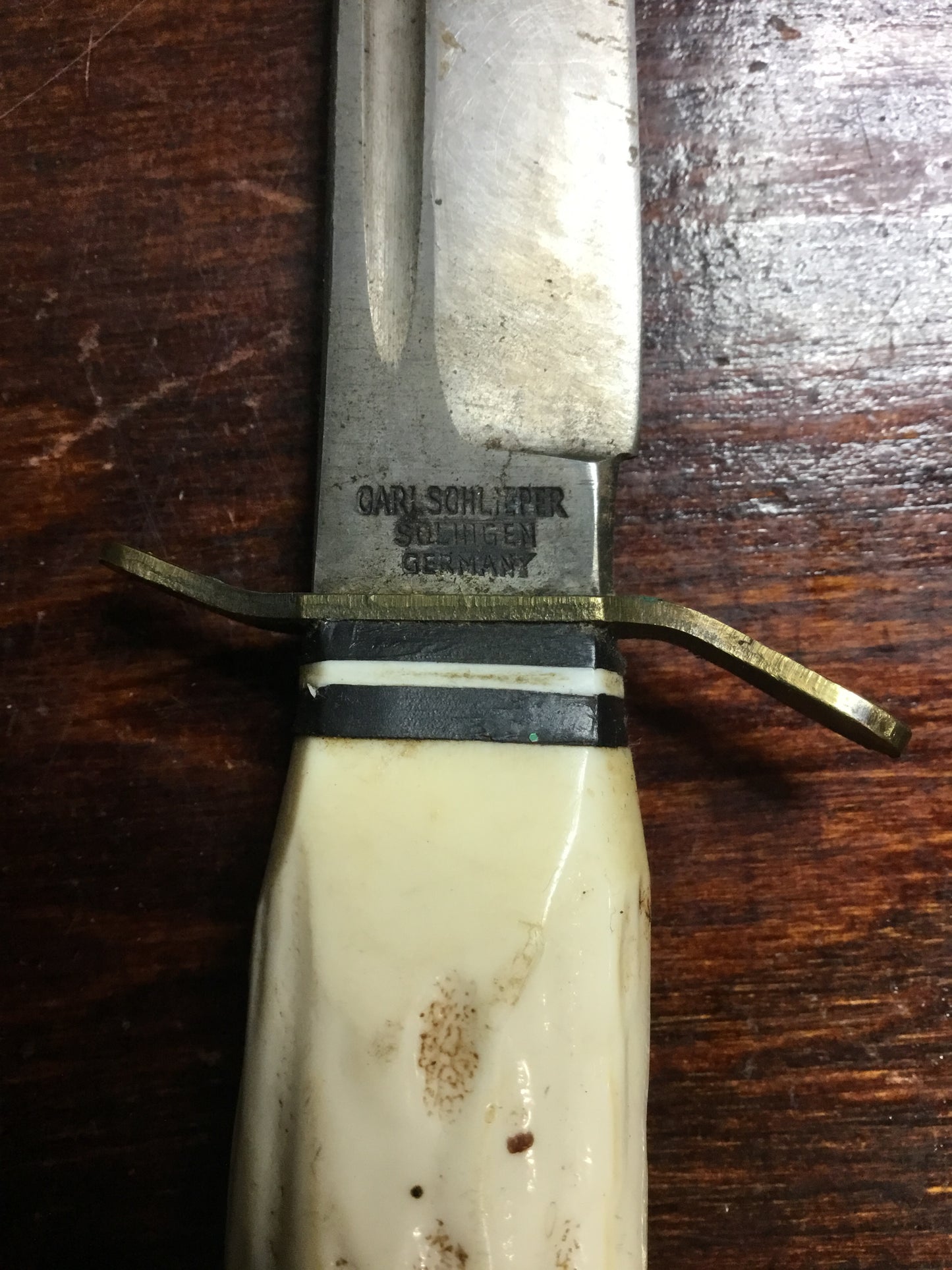 Solingen Germany made Belt  Knife Matching Leather Sheath