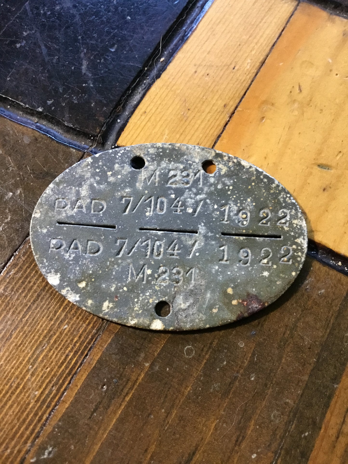 WW2 original German DOG TAG – ID DISC