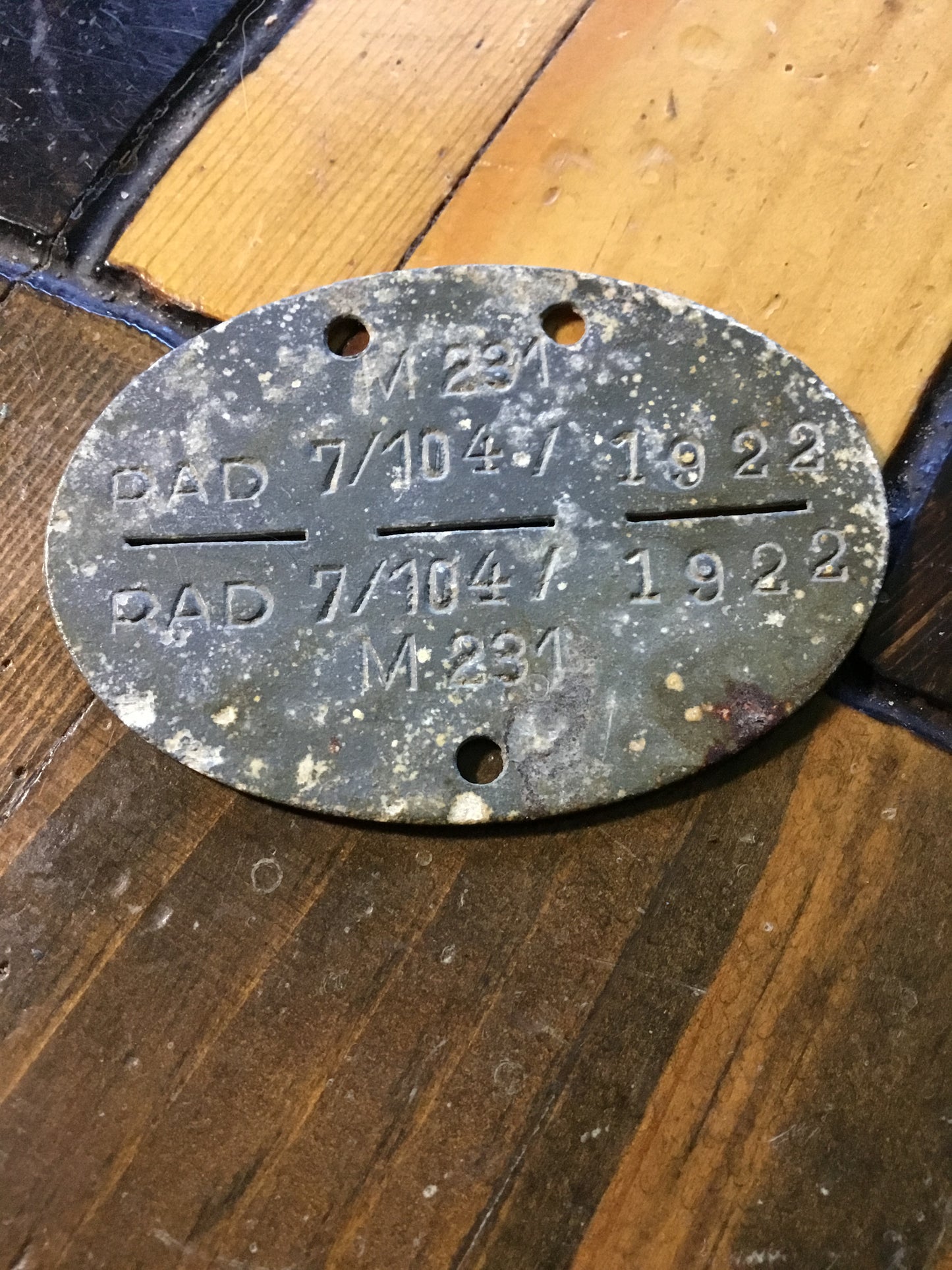 WW2 original German DOG TAG – ID DISC