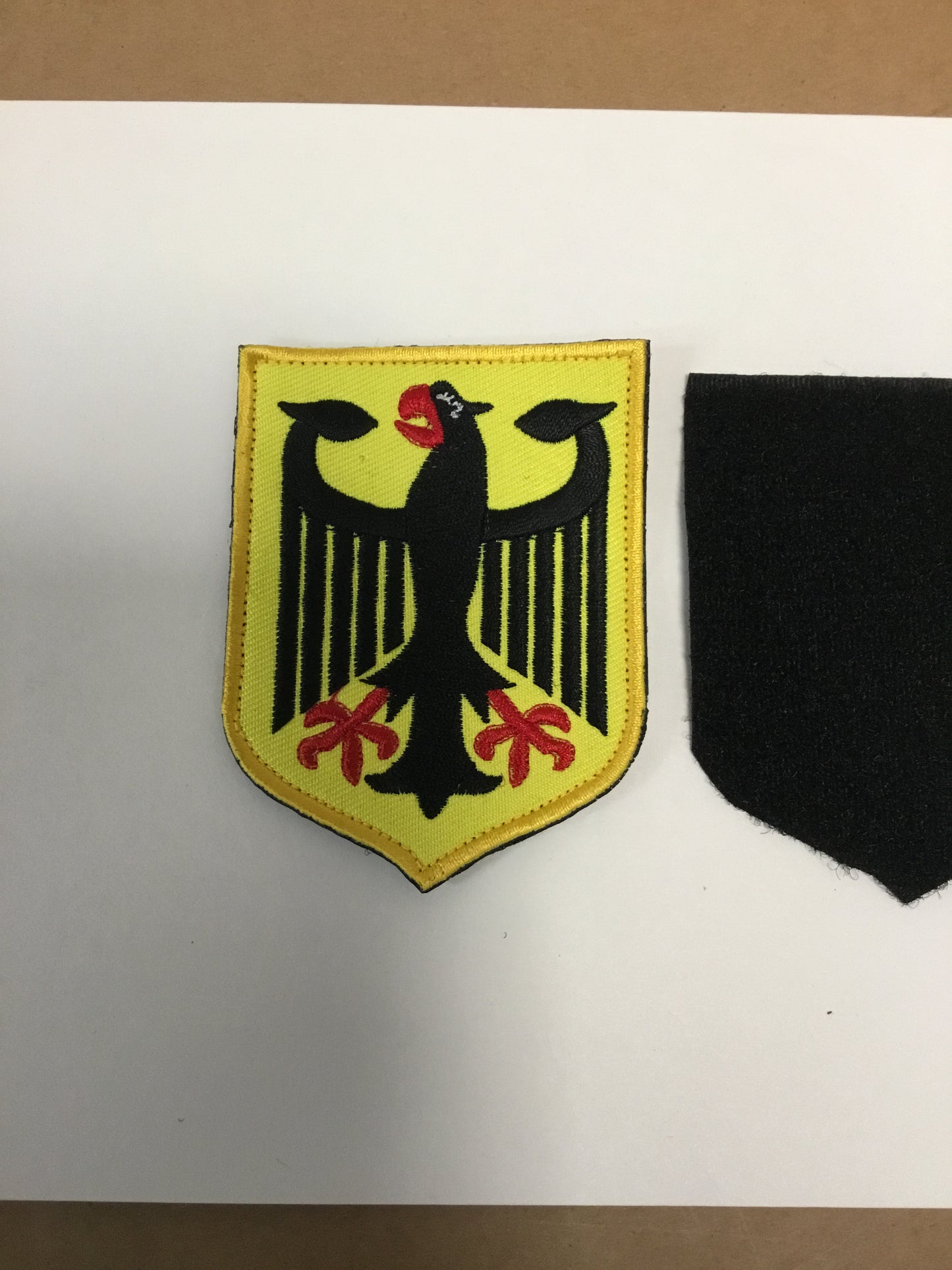 Germany Flag Embroidered. Velcro  Patch German Coat of Arms Patches Germany Eagle Shield