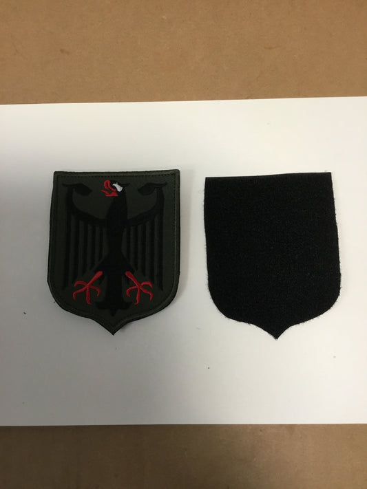 Subdued Germany Flag Embroidered Patch German Coat of Arms Patches Germany Eagle Shield