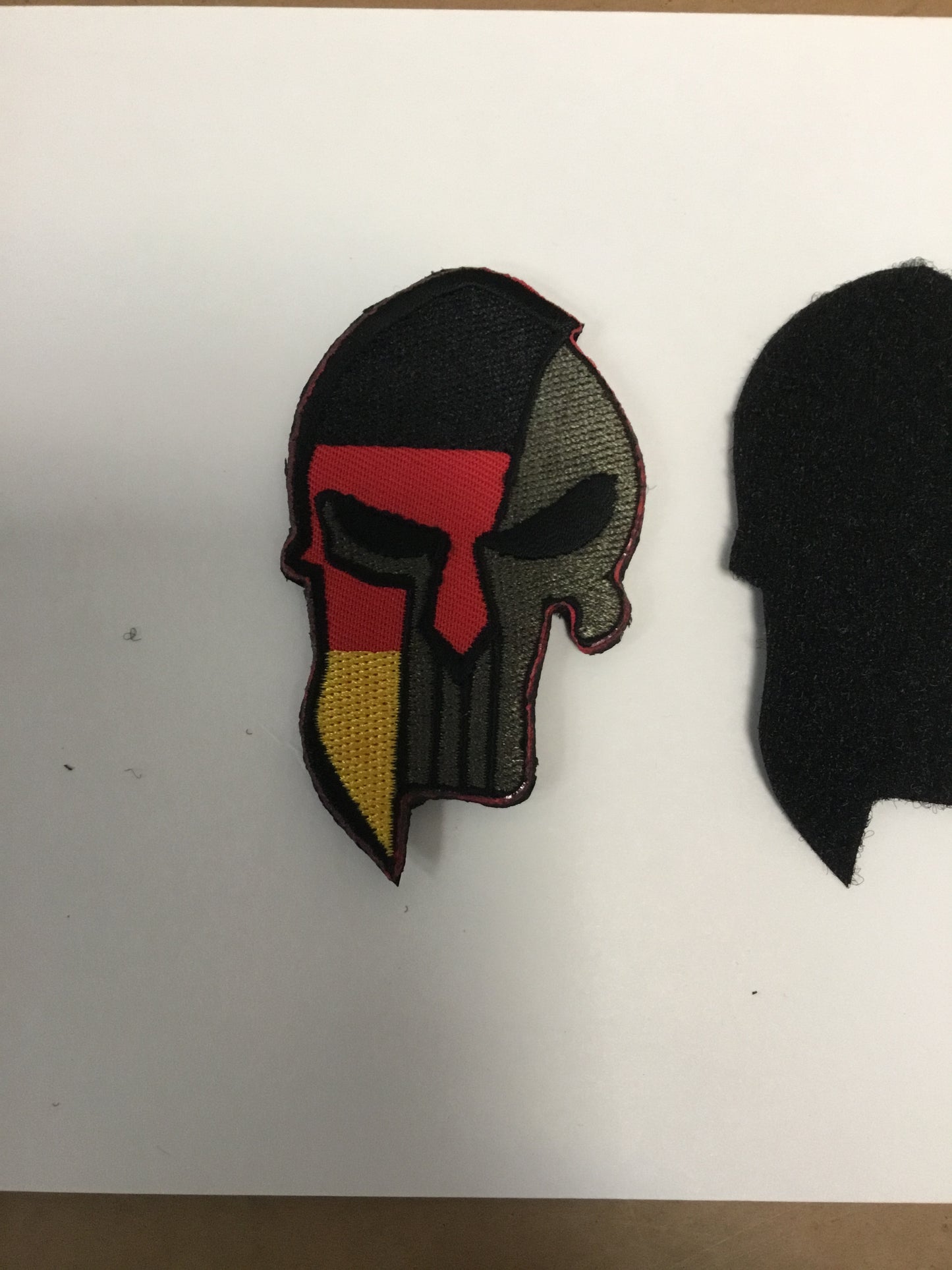 Punisher Spartan Germany -Velcro  Backing - Embroidered Patch/Badge