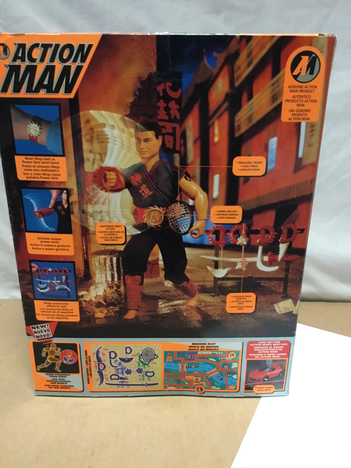 / Hasbro vintage 12 inch ACTION MAN  1995 POWER ARM NINJA