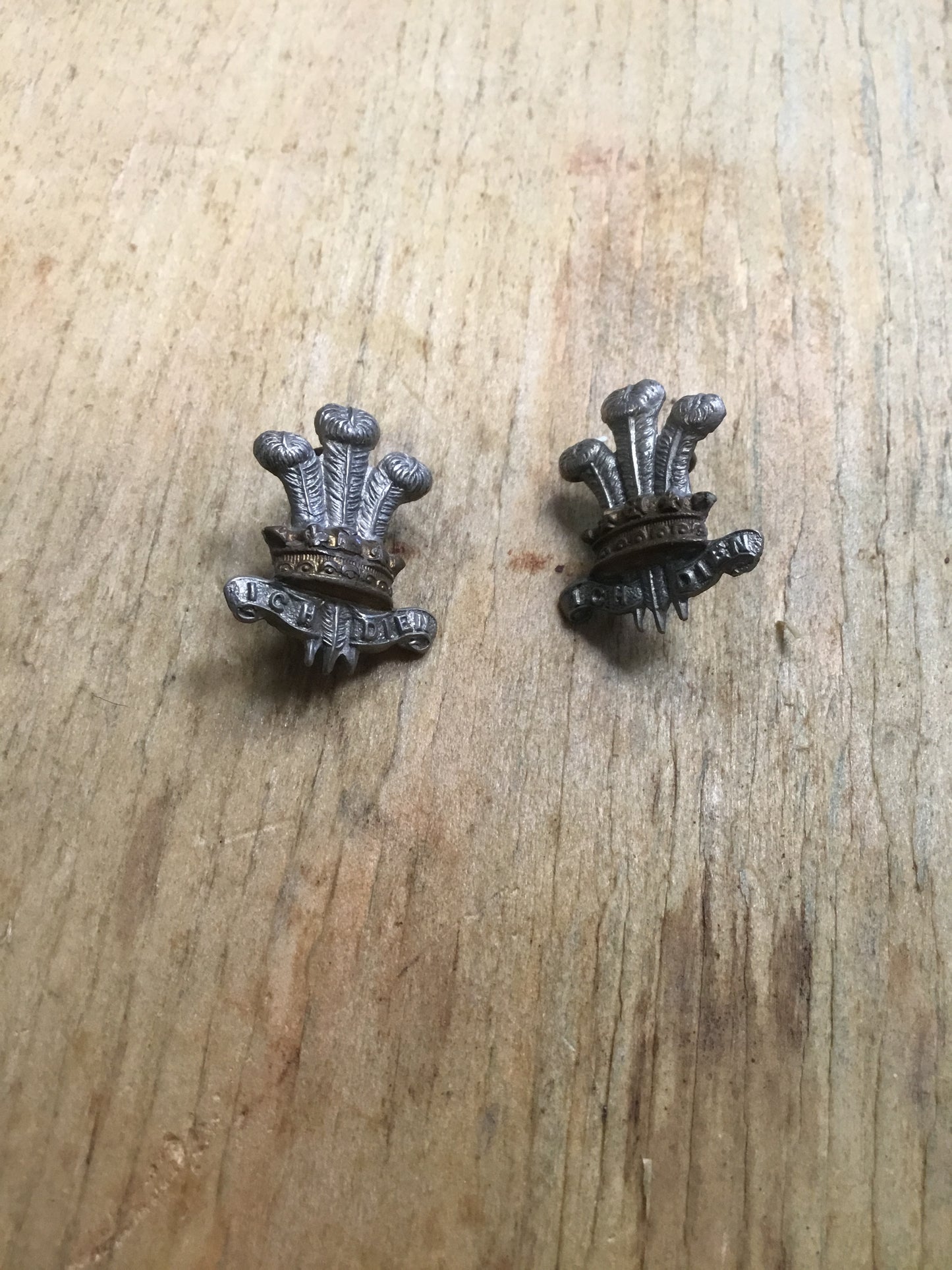 British WWI Period Leinster Regiment Collar Dogs