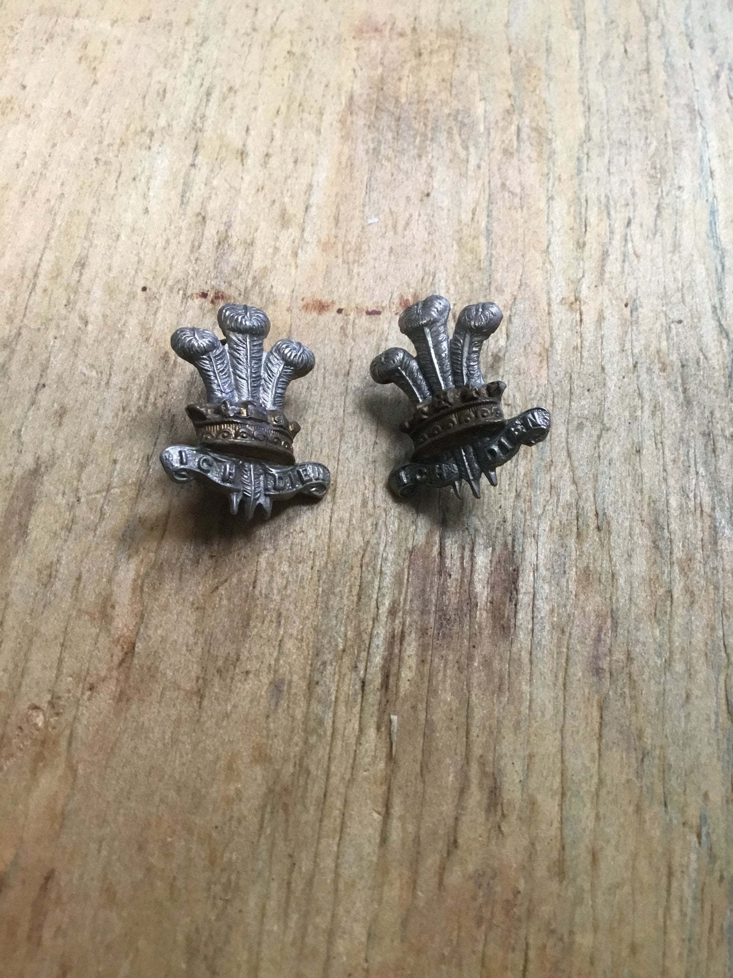 British WWI Period Leinster Regiment Collar Dogs