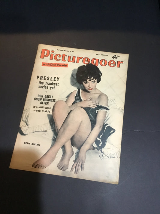 November 1958 Picturegoer Magazine Stars of the Past.