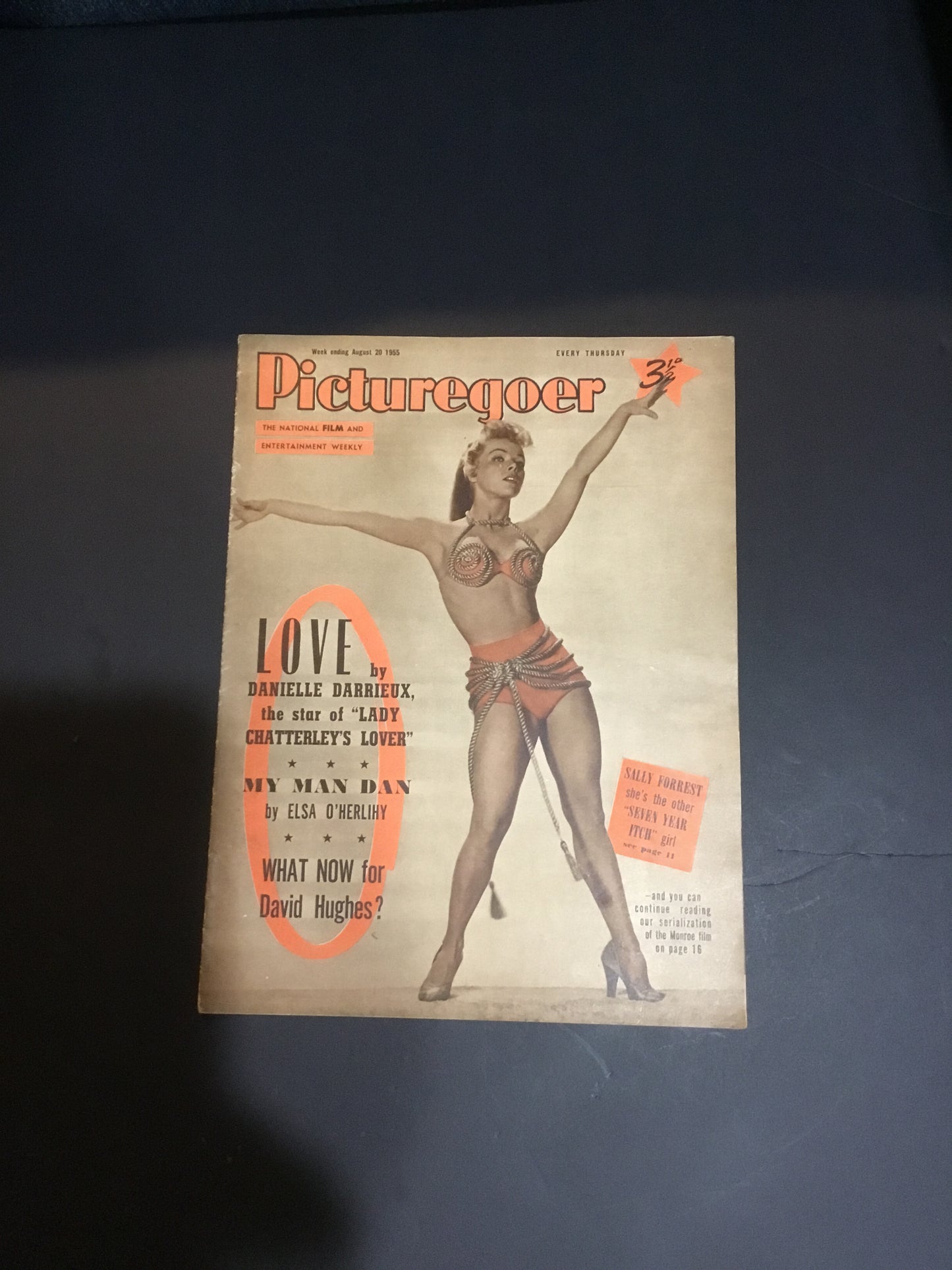 August 1955 Picturegoer Magazine Stars of the Past