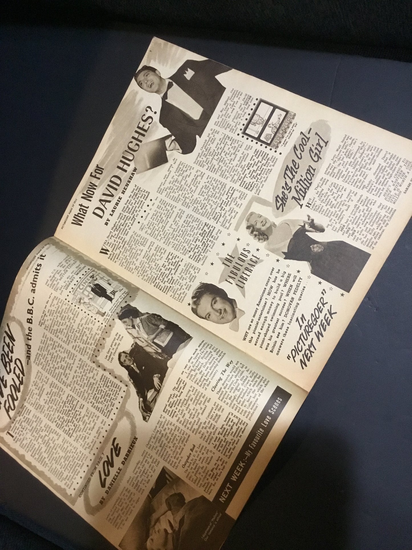 August 1955 Picturegoer Magazine Stars of the Past