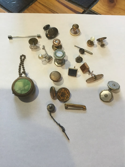 Lot of Vintage  Men’s Cufflinks and Pins