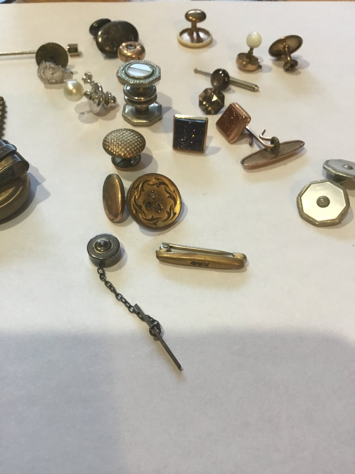 Lot of Vintage  Men’s Cufflinks and Pins