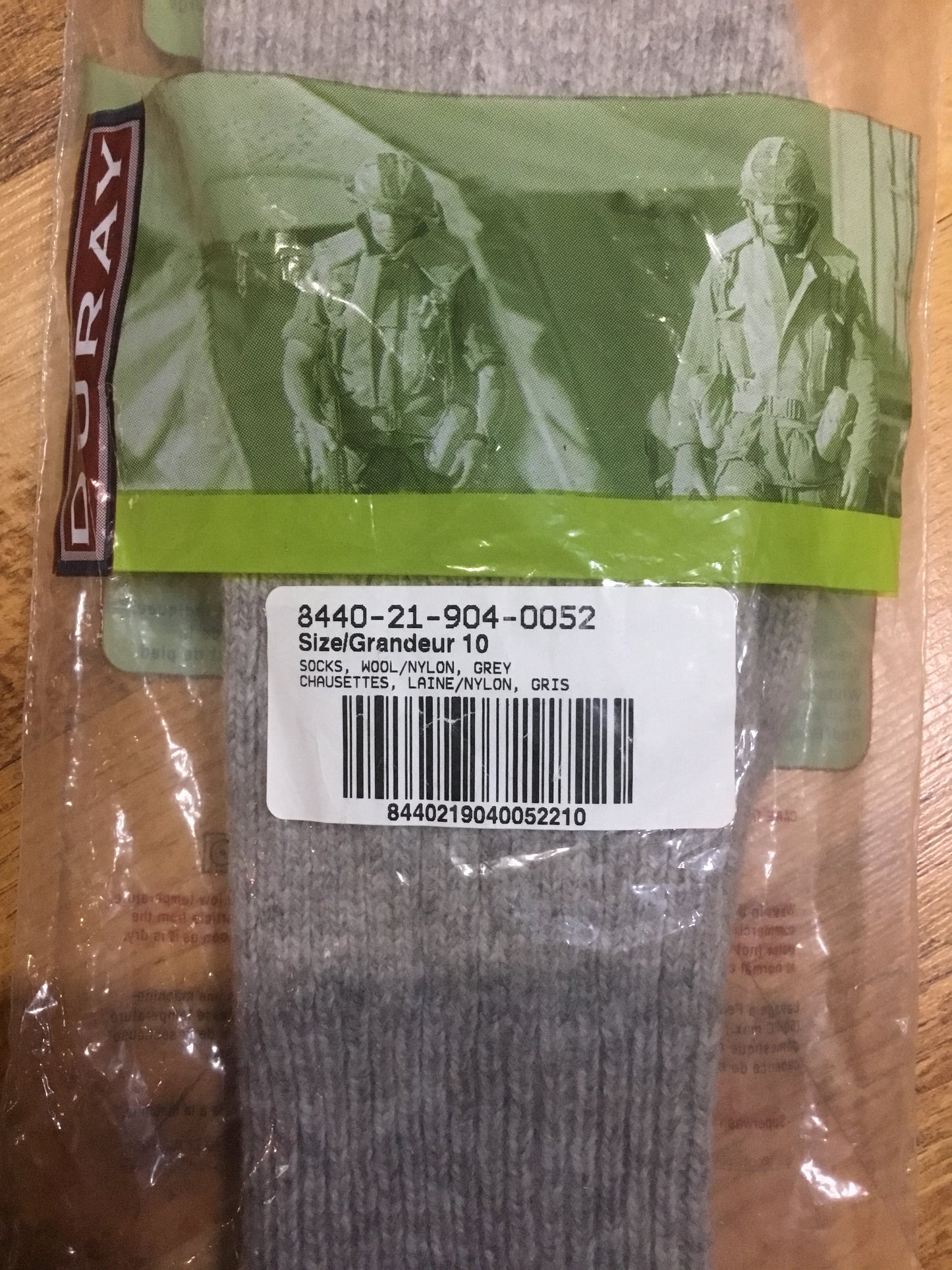 New Military Duray Wool Socks Size 10